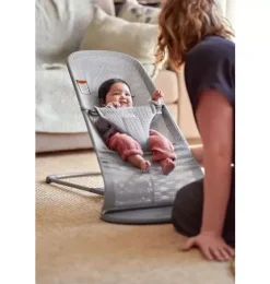 Baby Bouncer Bliss, Mesh, Gray