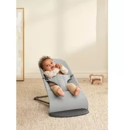 Baby Bouncer Bliss, Woven, Light Gray Melange