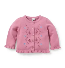 Baby Butterfly Ruffle Cardigan