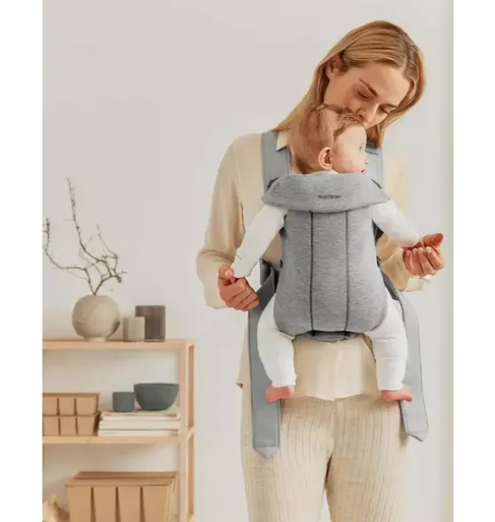 Baby Carrier Mini, 3D Jersey, Light Gray