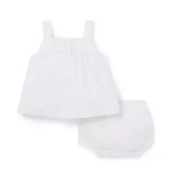 Baby Embroidered Floral Matching Set
