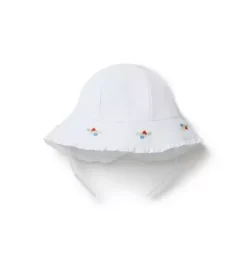 Baby Embroidered Floral Sun Hat