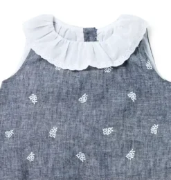 Baby Floral Linen-Cotton Matching Set