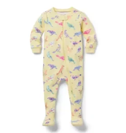 Baby Good Night Footed Pajama In Bird