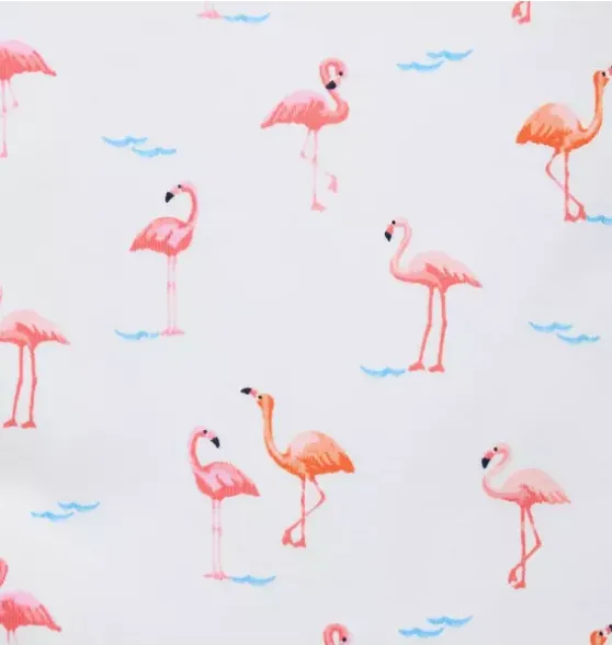 Baby Good Night Footed Pajama In Flamingo