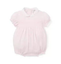 Baby Heart Pointelle Smocked Romper