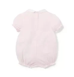 Baby Heart Pointelle Smocked Romper