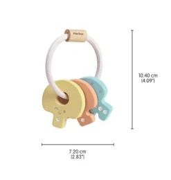 Baby Key Rattle - Pastel