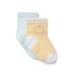 Baby Lion And Stripe Sock Set