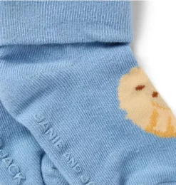 Baby Lion Foldover Sock