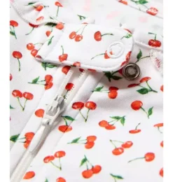 Baby Pima Romper in Cherry Orchard