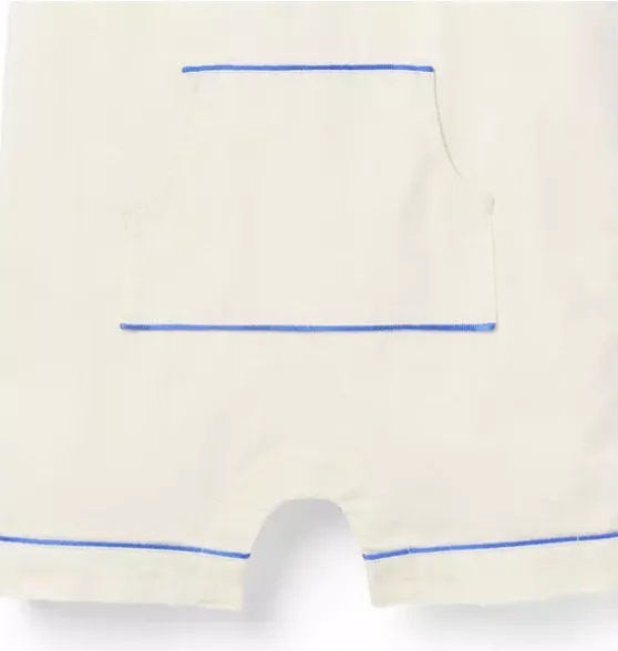 Baby Piped Pocket Overall