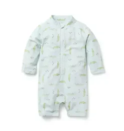 Baby Recycled Alligator Rash Guard Swimsuit