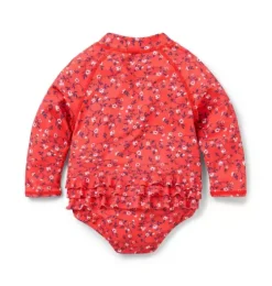 Baby Recycled Ditsy Floral Rash Guard Swimsuit