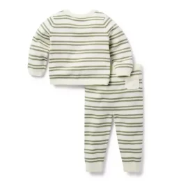 Baby Striped Knit Sweater Set