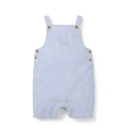 Baby Striped Seersucker Overall