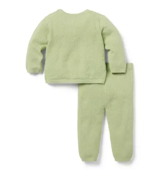 Baby Textured Knit Sweater Set