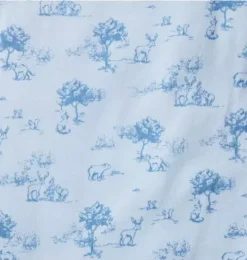 Baby Woodland Toile Wrap Footed One-Pice