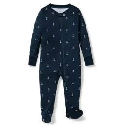 Baby's Pima Romper in Portsmouth Anchors
