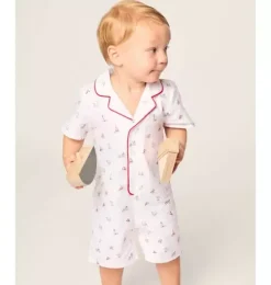 Baby's Twill Summer Romper in Coastal Charms