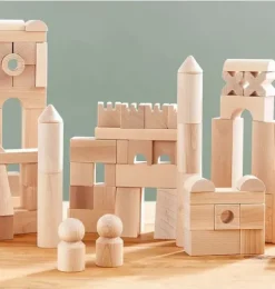 Basic Building Blocks 102 Piece Extra Large Wooden Starter Set