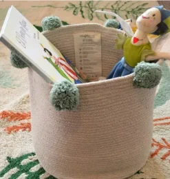 Basket Bubbly  Natural-Green