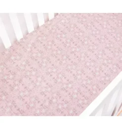 Bird's Song Crib Sheet - Pink