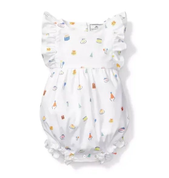 Birthday Wishes Ruffled Romper