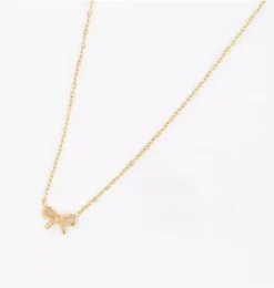 Bow Pendant Necklace
