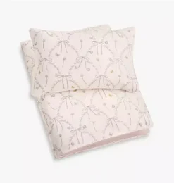 Bows & Butterfly Kisses Toddler Duvet Set - Pink