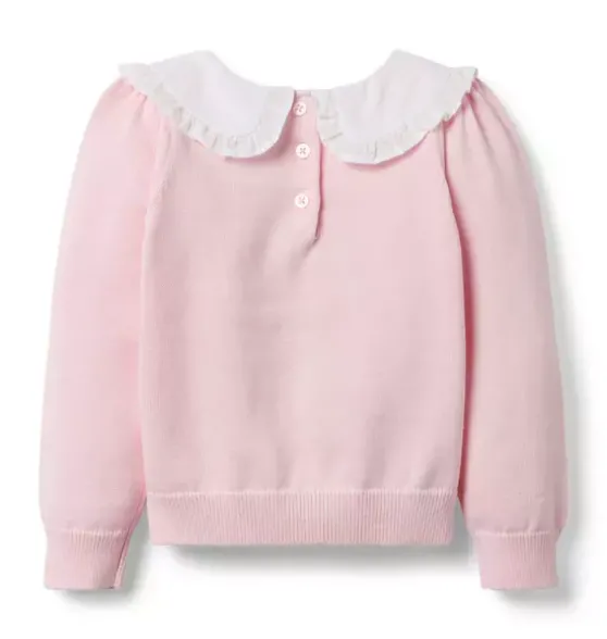 Bunny Ruffle Collar Sweater