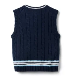 Cable Knit Sweater Vest