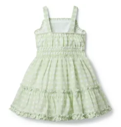 Checked Ruffle Dress
