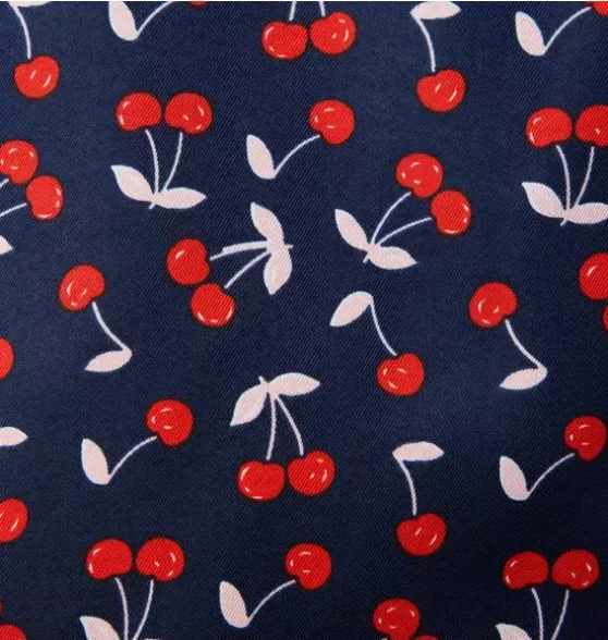 Cherry Collared Top