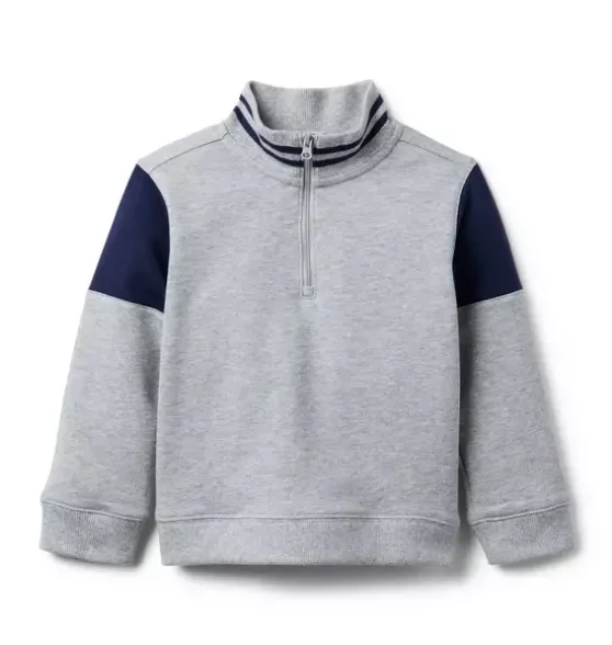 Colorblock Half Zip Sweatshirt