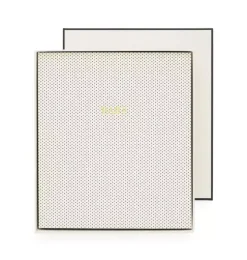 Cream and Black Pindot Baby Book
