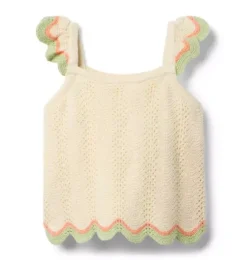 Crochet Scallop Hem Top