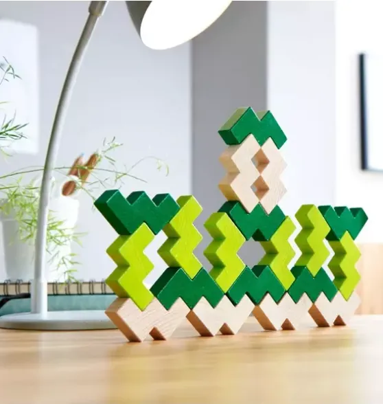 3D Viridis Wooden Stacking Game