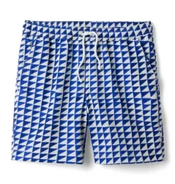 Dawne Florine Men's Tile Print Swim Trunk