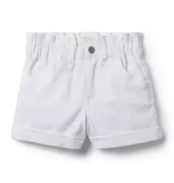 Denim Paperbag Waist Short