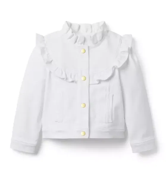 Denim Ruffle Jacket
