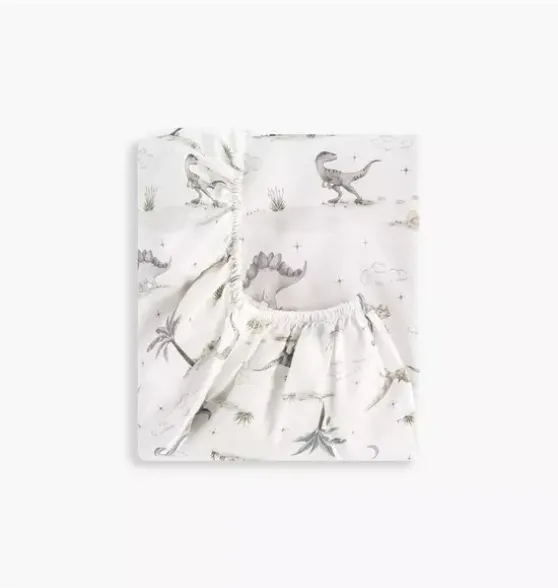 Dino Dreams Crib Sheet - Sage