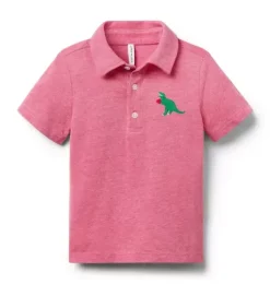 Dinosaur Heart Pique Polo