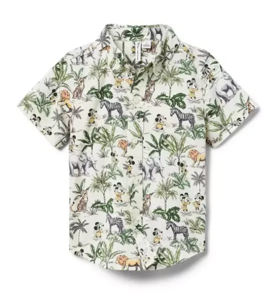 Disney Mickey Mouse Safari Poplin Shirt
