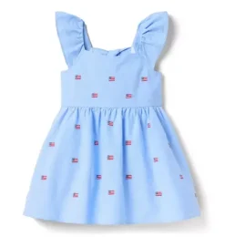 Embroidered Flag Dress