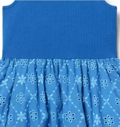 Eyelet Bubble Hem Dress