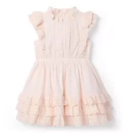 Eyelet Ruffle Party Dress