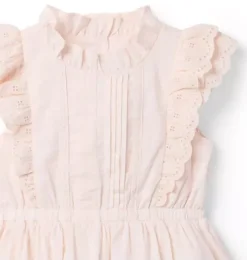 Eyelet Ruffle Party Dress