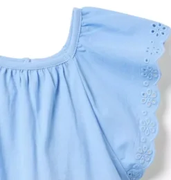 Eyelet Trim Top