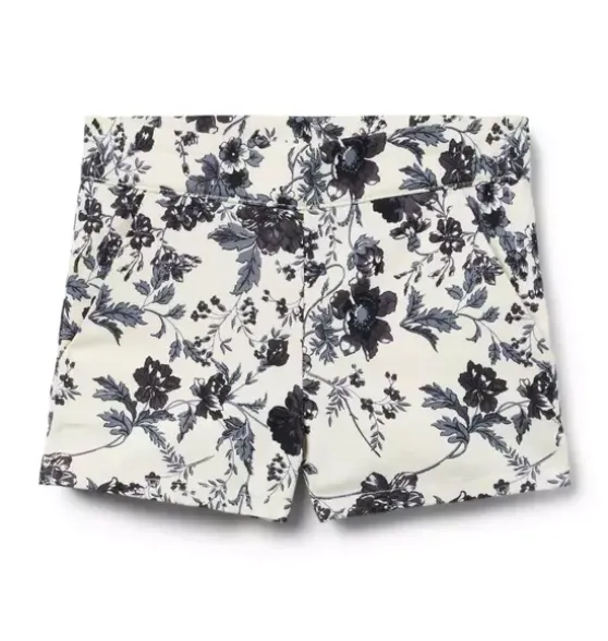 Floral Canvas Short